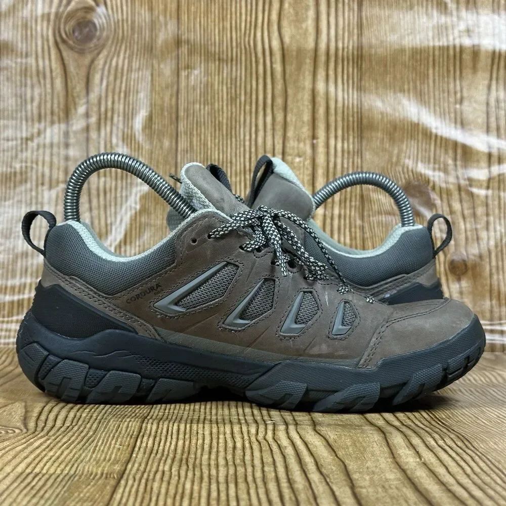 Oboz Women’s 7.5 Sawtooth X Brown B-Dry Waterproof Leather Low Hiking Trail Shoe